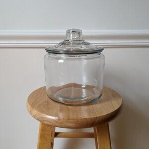 CRATE & BARREL Heritage Hill Glass Jar with Lid - 3 Quart/96 oz